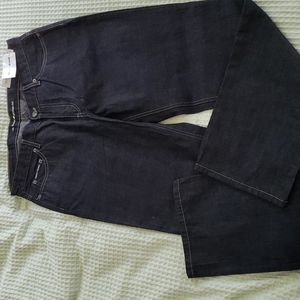 Dkny dark wash wide leg jeans